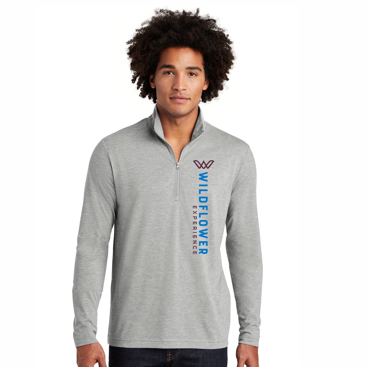 Men's Triblend 1/4 Zip -Grey Heather- LCP