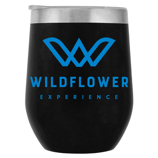 Insulated 10 oz Wine Tumbler -Navy- Logo