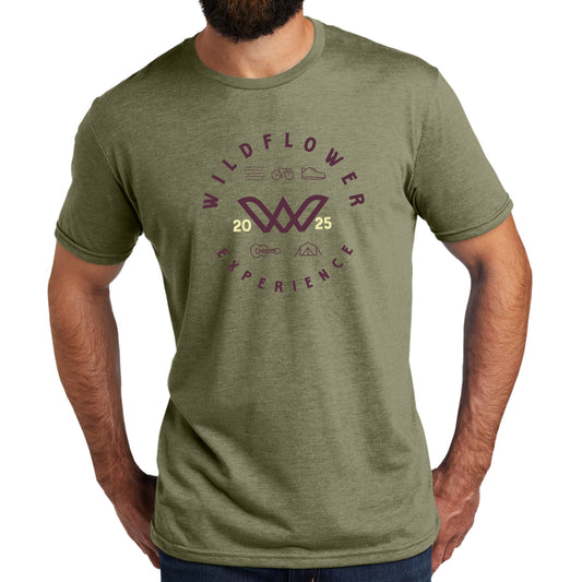 Adult Eco Triblend Tee -Olive- Logo