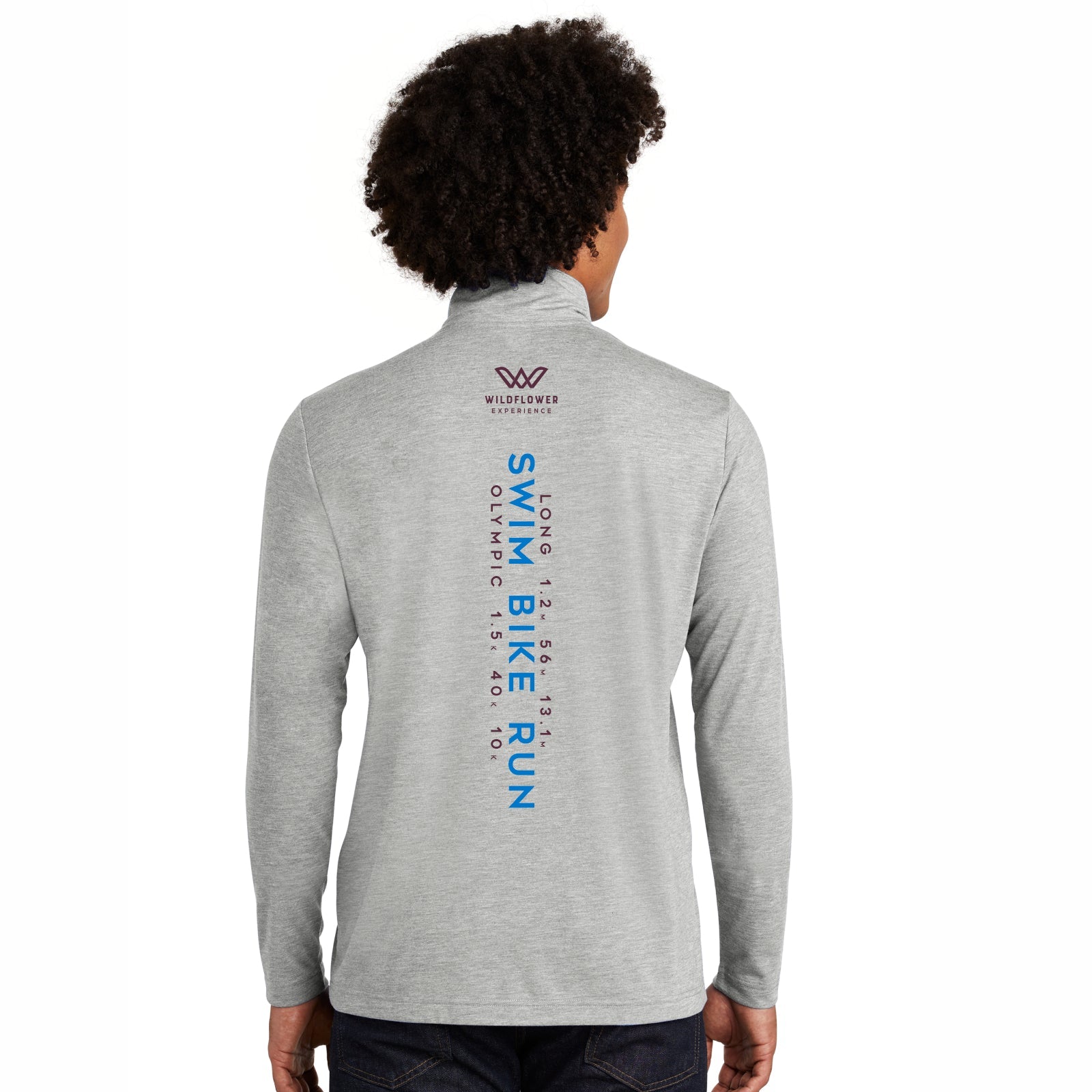 Men's Triblend 1/4 Zip -Grey Heather- LCP