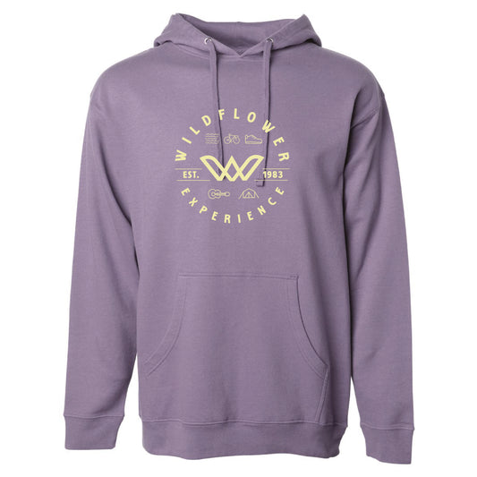 Adult Fleece Hoody -Plum- Circle