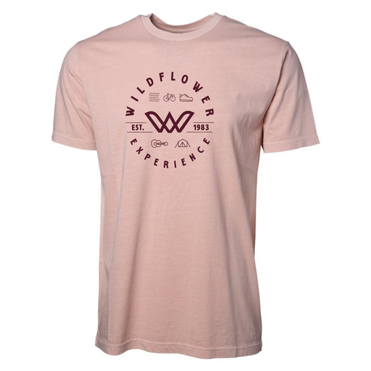 Adult Pigment-Dyed Tee -Dusty Pink- Circle