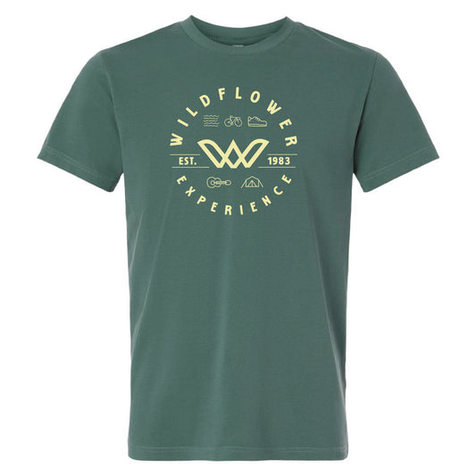 Adult Pigment-Dyed Tee -Alpine- Circle