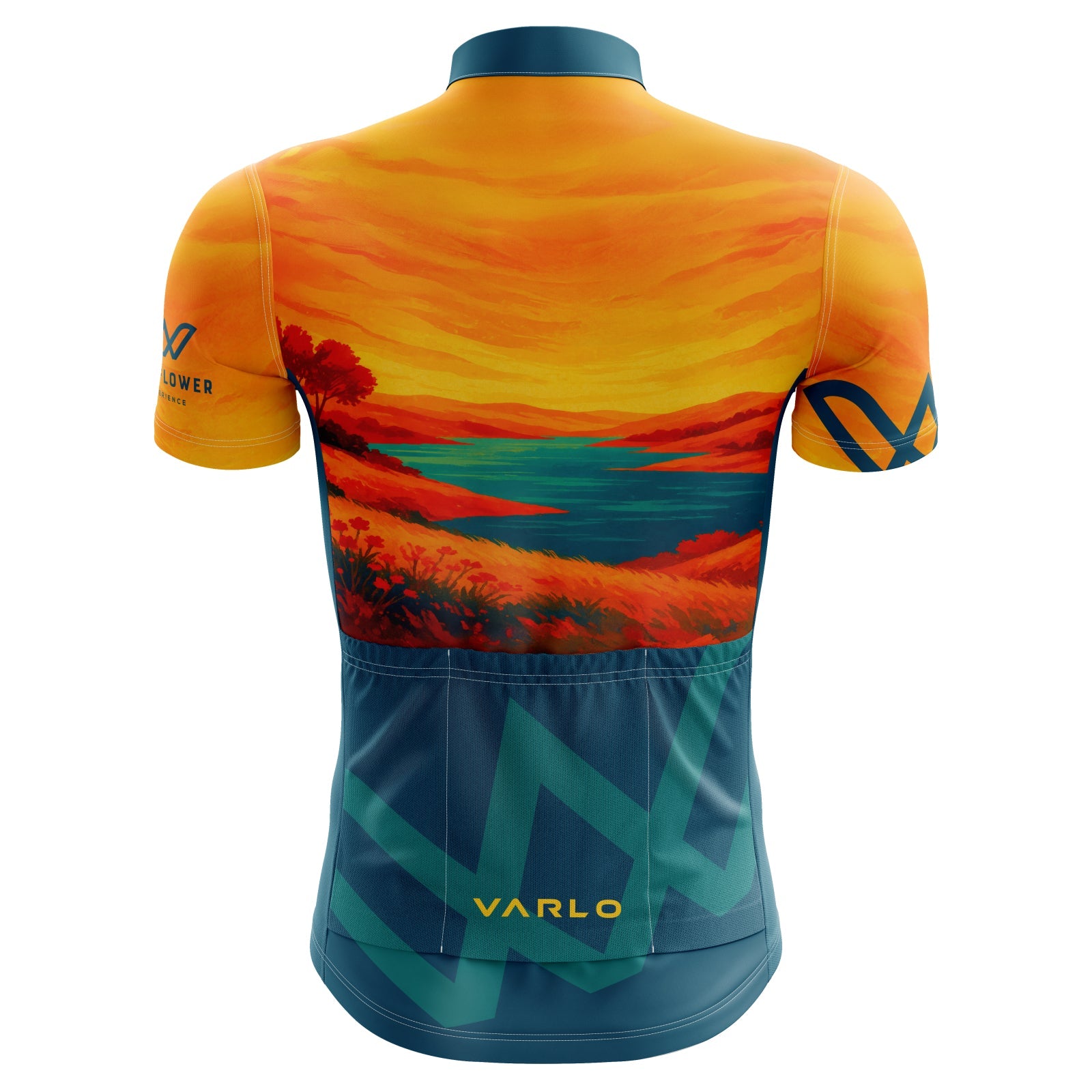 Men's Full Zip 3-Pocket Jersey -Gold- Lake
