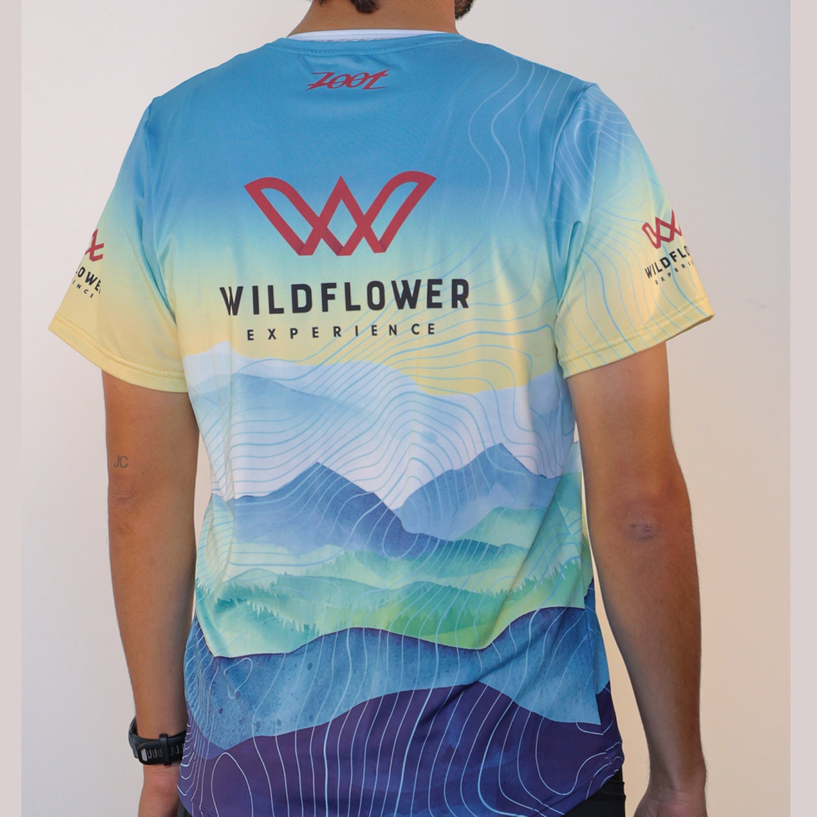 Men's Tech Sublimated Tee -Light Blue- Hills